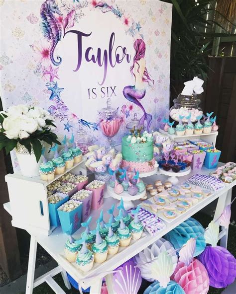 mermaid party ideas images  pinterest