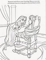 Coloring Tangled Pages Rapunzel Maximus Printable Hair Filminspector Gothel Pascal Flynn sketch template