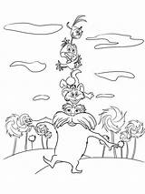 Lorax Coloring Pages Printable Color Kids sketch template