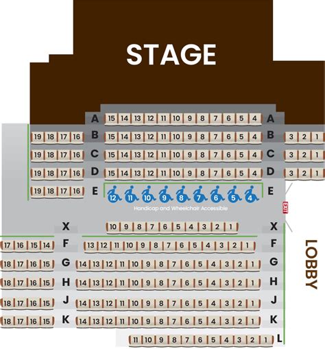 seating chart  ensemble theatre houston texas