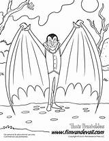 Dracula Coloring Pages Vampire Printable Kids Timvandevall sketch template