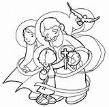 Coloring Holy Trinity Pages Family Kids Catholic Lourdes Para Trinidad La Santisima Dibujos Lady Sheets Icon Clipart Coloringbook4kids Getcolorings Color sketch template