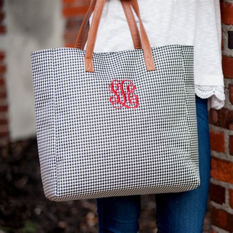 monogram tote bag personalized tote bag monogrammed gifts etsy