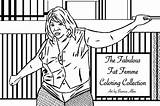 Coloring Alba Bianca Femme Fabulous Fat Pdf sketch template