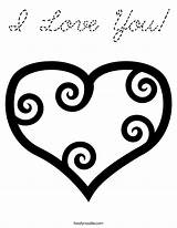 Coloring Pages Heart Valentine Twistynoodle Clipart Mom Valentines Dad Cursive Hearts Print Kids Noodle Color Designs Clip Tattoo Mine Ll sketch template