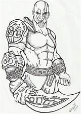 Kratos Colorir Wesley Coloringcity Marã Pra Dibujar Goku Riyadi Janey Hernandez Other Artigo sketch template
