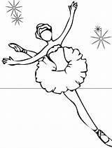 Coloring Pages Ballerina Dancing sketch template