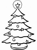 Christmas Tree Coloring Pages Foliage sketch template