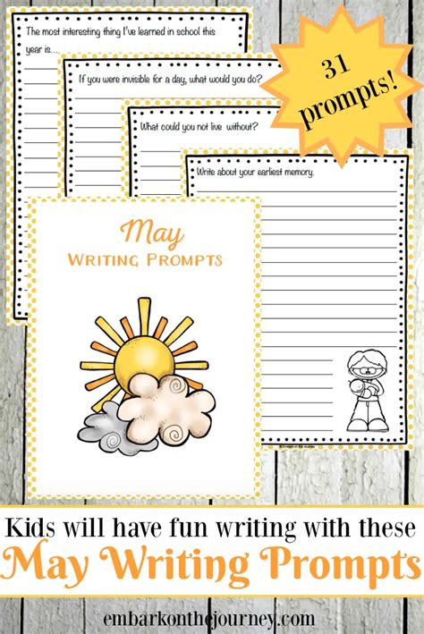 printable elementary writing prompts