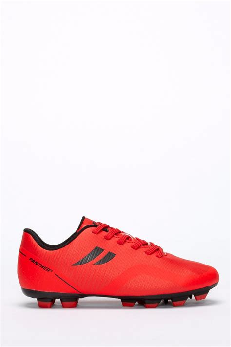 voetbalschoenen met studs panther rood   bristol