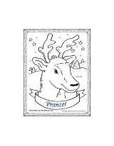 Coloring Prancer Santa Pages Reindeer Time Tracker Christmas Countdown Activity Times Fun Play Games Until sketch template