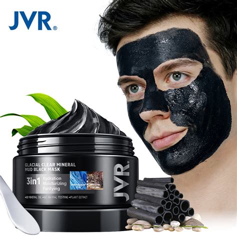 jvr clay mask  men skin care mask facial mask deep cleansing