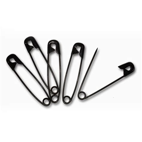 black safety pins   pack