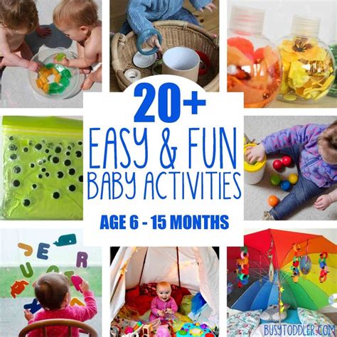 baby activities fun easy play ideas busy toddler infant