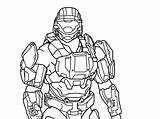 Halo Coloring Pages Odst Popular Line Coloringhome sketch template