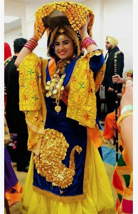 pin  harpreet kaur  punjabimutiyaran embroidery suits design bhangra outfit
