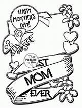 Coloring Mothers Mother Pages Mom Kids Print Happy Card Drawing Drawings Printables Ever Cartoon Printable Colouring Veterans Sheets Color Cards sketch template