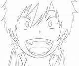 Exorcist Pages Blue Coloring Anime Rin Template Okumura sketch template