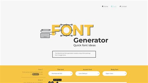 font generator design assistant explore  ai tools explore