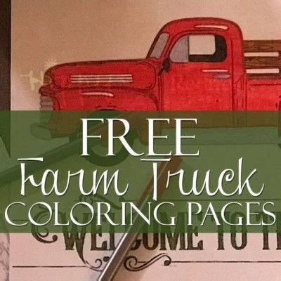 farm truck coloring pages farm trucks truck coloring pages