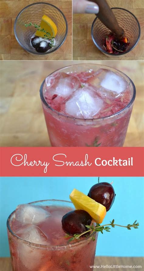 Cherry Smash Cocktail Recipe Cocktails Cherry Smash