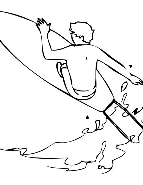 surfing coloring pages  getdrawings