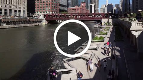 incredible drone footage  chicago riverwalk archocom chicago riverwalk aerial