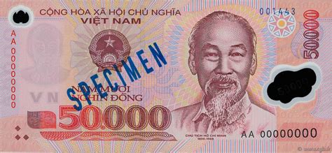 dong specimen vietnam  ps  banknotes