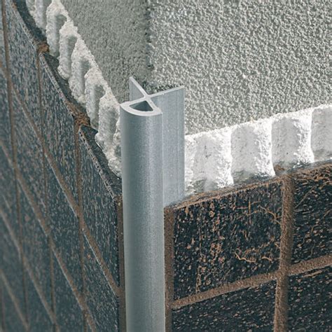 Aluminum Edge Trim Mosaictec Rjm Profilitec For Tile Outside Corner
