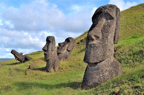 moai statue   chiles easter island artnewscom