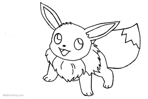 eevee coloring pages  pokemon  printable coloring pages