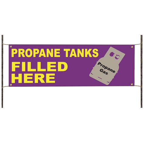 Propane Tanks Filled Here Unique Notice Novelty Indoor Outdoor Vinyl