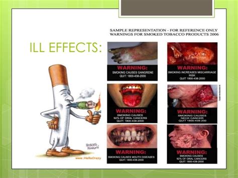 cigarette smoking and it s ill effects