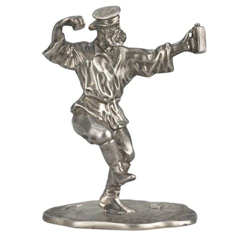 russian silver figure of dancing muzhik ruzhnikov art