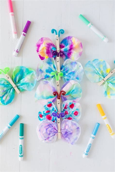 fun spring butterfly crafts  kids simple mom project