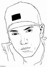Coloring Pages Eminem Cent Color Sketch Template Famous People sketch template