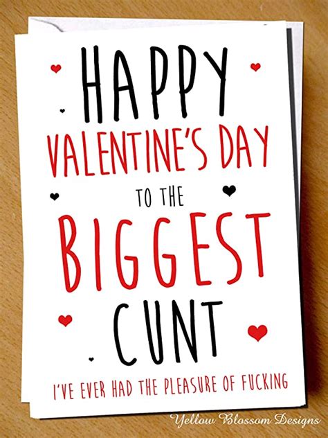 rude valentine s day card him her funny insult joke t cheeky husband