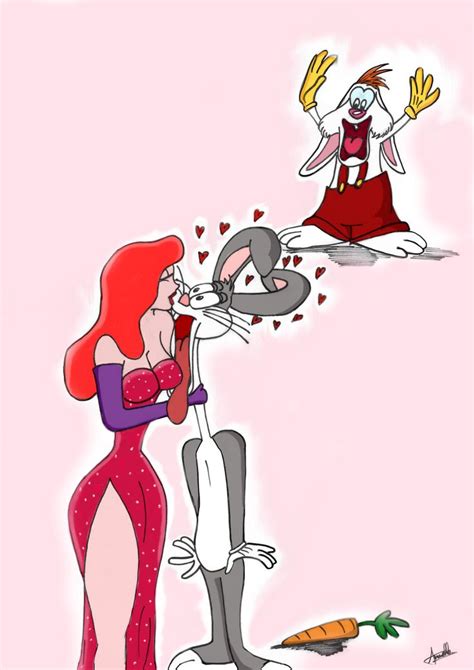 Jessica Rabbit Choose Bugs Bunny While Roger Rabbit Sees