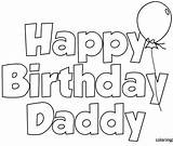 Birthday Happy Coloring Dad Grandpa Pages Drawing Daddy Printable Print Cards Color Kids Getcolorings Colorings Getdrawings Choose Board sketch template