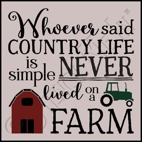 country life  simple farm stencil