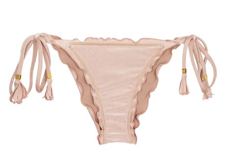 accessorized nude pink brazilian scrunch bikini bottom bottom essence