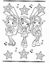 Coloring Shortcake Strawberry Pages Friends Print Colouring Color Valentine Sheets Kids Cartoon Birthday Girls Everfreecoloring sketch template