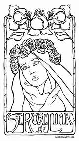 Rose Lima St Coloring Pages Saint Saints Catholic Philomena Visit Choose Board sketch template