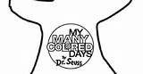 Days Many Colored Template Color sketch template