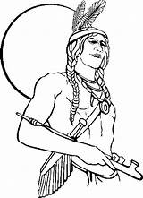 Native Coloring American Pages Indian Printable Boy Chief Girl Color Kids Printables Print First Drawing Nations Holding Symbols Adults Calumet sketch template