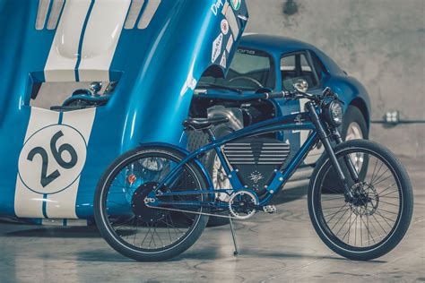 electric bicycle  styled   iconic shelby cobra sports car