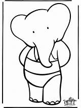 Pages Coloring Babar sketch template