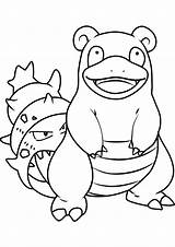 Slowpoke Coloriage Slowbro Ooo Coloriages sketch template