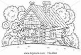 Log Coloring Cabin Hut Illustration Countryside Hood Riding Little Red Traditional Rustic Stock Forest Bigstock Bigstockphoto Results sketch template