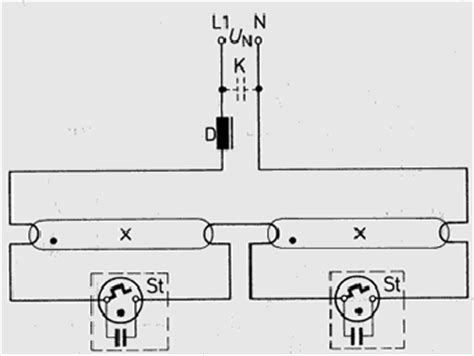 schaltplan leuchtstofflampe starter wiring diagram